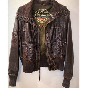 Vintage Brown Leather Jacket